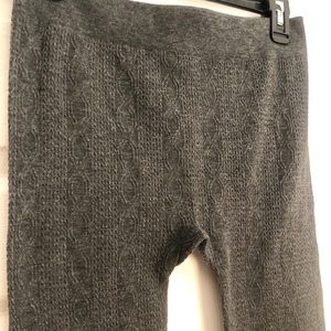 Gray Fleece Lined Leggings